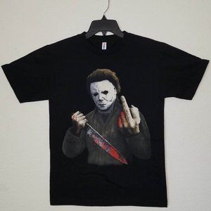 New "Michael Myers Bloody Knife" Horror T-Shirt Small–3XL